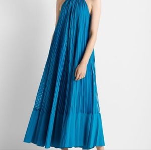 Club Monaco Burnout Pleated Maxi Dress New Size 8